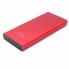 Внешний аккумулятор Höginn в металлическом корпусе, 10000mAh, красный.