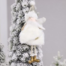 Новогоднее украшение Рождественский ангел, белый Новогоднее украшение Рождественский ангел, белый