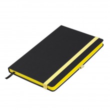 Ежедневник недатированный, Portobello Trend, Aurora , жесткая обложка, 145х210, 256 стр, черный/желтый