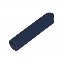 Внешний аккумулятор, Travel PB, 2000 mAh, пластик, покрытие-soft touch, 92х23х23 мм, синий, подарочная упаковка с блистером