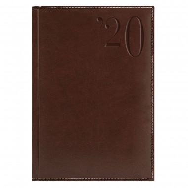 Ежедневник PORTLAND, А5, датированный (2020 г.), коричневый