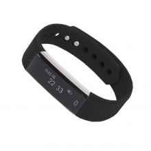 Смарт браслет ("умный браслет") Portobello Trend, Only, электронный дисплей, браслет-силикон, 240x16x10 мм, черный