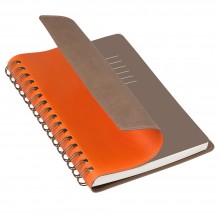 Ежедневник недатированный, Portobello Trend, Vista, 145х210, 256 стр, оранжевый/коричневый