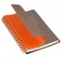 Ежедневник недатированный, Portobello Trend, Vista, 145х210, 256 стр, оранжевый/коричневый