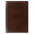 Недатированный ежедневник Madrid 5459 (650U 145x205 мм коричневый, красно-черн.графика,крем.блок,золотой срез, обложка-прямые углы,кален.до 2023 г.