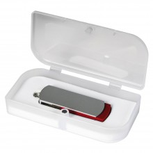 USB Флешка Portobello, Elegante, 16 Gb, Toshiba chip, Twist, 57x18x10 мм, красный, в подарочной упаковке