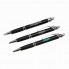 Шариковая ручка, Neon, нажимной мех-м, черный матовый, отделка хром