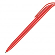 Ручка шариковая, пластик, красный, КОКО