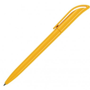 Ручка шариковая, пластик, желтый, КОКО