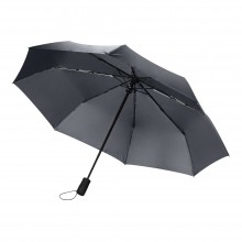 Зонт складной Portobello Nord, серый, ручка пластик,soft touch