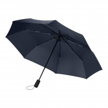 Зонт складной Portobello Nord, синий, ручка пластик, soft touch