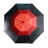 Зонт-трость противоштормовой "Monsun", механический, черный/красный