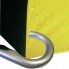 Зонт-трость "SECTOR", п/автомат, полиэстер, чёрный с одним желтым клином (незначительный брак, не влияющий на потребительские свойства)