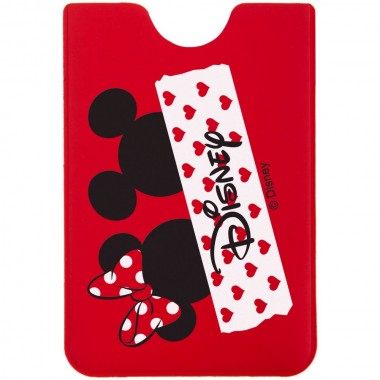 Чехол для карточки Minnie and Mickey, красный