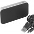 Беспроводная Bluetooth колонка Micro Speaker, темно-серебристая