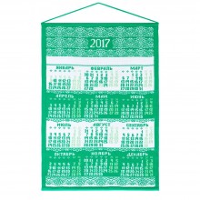 Календарь вязаный «Целый год в ажуре», зеленый