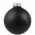Елочный шар Gala Night Matt в коробке с тиснением, черный, 8 см