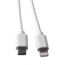 Кабель 2-в-1: micro USB; iPhone 5/6/7
