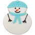 Печенье Sweetish Snowman, голубое