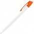 Ручка шариковая Champion ver.2, белая с оранжевым
