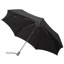 Зонт Alu Drop с прямой ручкой, черный