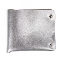 Портмоне кожаное, "LOFT SILVER", серебро, кожа натуральная 100% Портмоне кожаное, "LOFT SILVER", серебро, кожа натуральная 100%