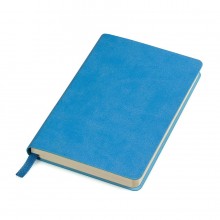 Бизнес-блокнот "URBAN", 130 × 210 мм, голубой, мягкая обложка, блок-линейка, тиснение