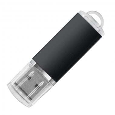 USB flash-карта "Assorti" (8Гб),черная,5,5х1,7х0,6см,металл