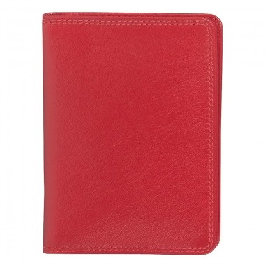 Бумажник водителя "Модена", 10*14 см, красный, кожа, подарочная упаковка