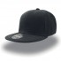 Бейсболка "SNAP BACK" 6 клиньев, плоский козырек, пластиковая застежка пвх,черный, 100% акрил, 400 г