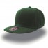 Бейсболка "SNAP BACK" 6 клиньев, плоский козырек, пластиковая застежка пвх, зеленый, 100% акрил, 400