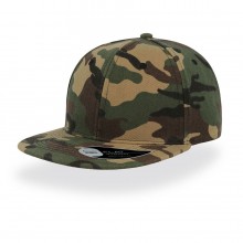 Бейсболка "SNAP BACK" 6 клиньев, плоский козырек, пластиковая застежка пвх, камуфляж, 100% акрил, 40