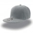 Бейсболка "SNAP BACK" 6 клиньев, плоский козырек, пластиковая застежка пвх,серый, 100% акрил, 400 г/