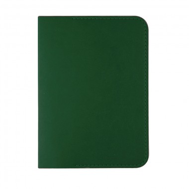 Обложка для паспорта "Impression", 10*13,5 см, PU, зеленый с серым