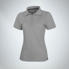 Calgary женская футболка-поло с коротким рукавом, серый меланж