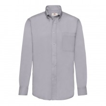 Рубашка "Long Sleeve Oxford Shirt", серый
