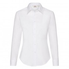 Рубашка "Lady-Fit Long Sleeve Oxford Shirt", белый
