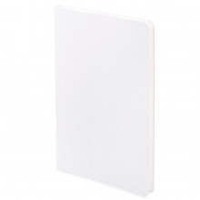 Бизнес-блокнот FUNKY SNOW, 130*210 мм, белый с голубым форзацем, мягкая обложка, блок в точку