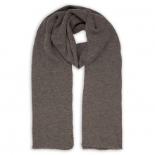 Шарф вязаный двойной "WIND SCARF"_серый,100% акрил