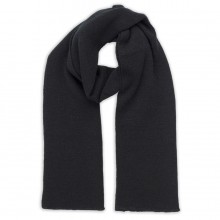 Шарф вязаный двойной "WIND SCARF"_черный,100% акрил