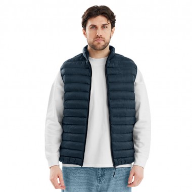 Стеганый жилет Uniqloud, темно-синий