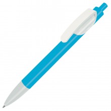 TRIS, ручка шариковая, голубой корпус/белый, пластик