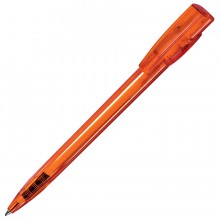 KIKI LX, ручка шариковая, прозрачный оранжевый, пластик
