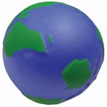 Антистресс "Земной шар"; D=6,5 см; вспененный каучук; лазерная гравировка