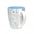 Кружка TERRAZZO, белый с голубым, 330мл, фарфор