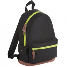 Рюкзак "PULSE", черный/зеленый, полиэстер 600D, 42х30х13 см, V16 литров