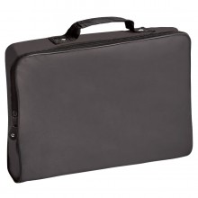 Конференц-сумка "Folder"; черная; 39,5х30х5 см; полиэстер; шелкография