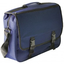 Конференц-сумка "London"; синий; 39х27х10 см; полиэстер; шелкография
