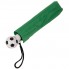 Зонт складной FOOTBALL, механический, зеленый