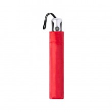 Зонт складной ALEXON, автомат, красный, 100% полиэстер 190T